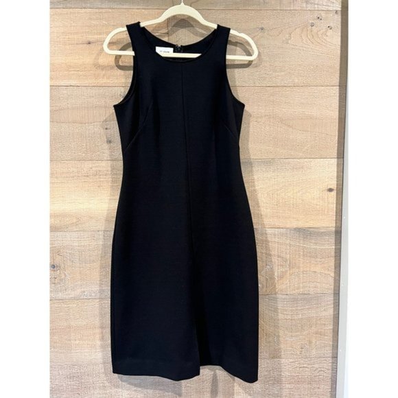 ST. JOHN COLLECTION black Sleeveless Knit Dress size 6 - Picture 7 of 13